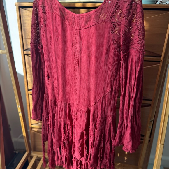 Free People Raspberry Knit Top - Picture 6 of 7